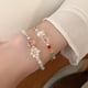 thumbnail image 5 of Qarigey con cuentas de cristal, brazalete bonito, joyería nupcial para aniversario de bodas, cumpleaños, novias, adolescentes, regalo Ropa, zapatos y accesorios Miscelánea Azul púrpura Qarigey AP010958-02, 5 of 6