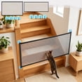 thumbnail image 7 of No Drill Pet Gate Mesh Dog Fence with Adhesive Hooks Portable Safety Barrier for Stairs Doorways Hallway and Home Isolation for Dogs and Cats Black, 7 of 7