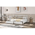 thumbnail image 2 of Arcticscorpion Wood Kids Storage Bed with Drawers and Back Support for Girls Boys Living Room, Eco-Friendly, White, 2 of 7