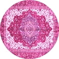 thumbnail image 1 of Ahgly Company Indoor Round Persian Pink Traditional Area Rugs, 8' Round, 1 of 4