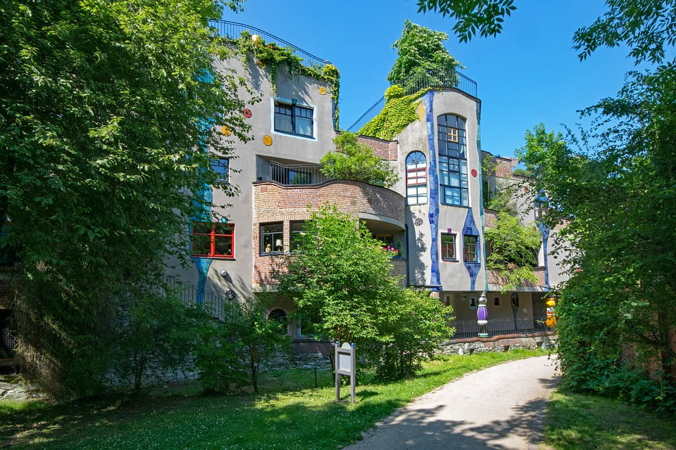 Germany Hundertwasser House Taunus Bad Soden Hesse12 Inch