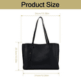 thumbnail image 2 of Grand Sac Fourre-Tout Réversible pour Femmes Rétro à Franges en Cuir, Sacs à Bandoulière, Sacs à Main Mode pour Dames, Sac Cartable (Blanc), 2 of 7