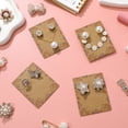 thumbnail image 4 of MasteelfCA 100pcs Decorative Floral Pattern Jewelry Display Cards Earring Display Papers, 4 of 8