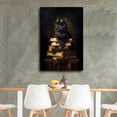 thumbnail image 4 of Victorian Gothic Cat on Books Artworks Canvas Poster Room Aesthetic Wall Art Prints Home Modern Decor Gifts 16x24inch(40x60cm), 4 of 6