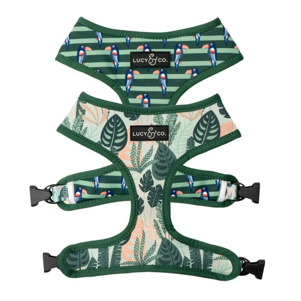 Lucy & Co. Birds of Paradise Reversible Dog Harness