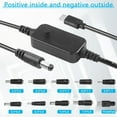 thumbnail image 3 of Type C to DC Boost Cable Adapter Cord 5V 9V 12V 15V 20V Adjustable Voltage PD Fast Charging Cable for Laptop Universal, 3 of 7