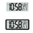 thumbnail image 4 of Square Wall Clock Series, 13.8inch Large Digital Jumbo Alarm Clock, LCD Display, Multi-Functional Upscale Office Decor Desk Black, 4 of 7