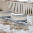 thumbnail image 5 of Modern Ocean Beach Wave Outdoor Pillow Covers Pack of 2 Abstract Oil Painting Style Waterproof Throw Pillow Covers Decorative Cushion Cases for Patio Garden Tent Balcony Couch 20x20 inch, 5 of 8
