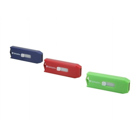 Verbatim Store 'n' Go 12GB (4GB x 3) USB 2.0 Flash Drive (Green, Blue & Red) 97002