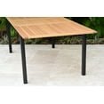 thumbnail image 5 of Amazonia Nantes Teak Finish & Aluminum 5 Pieces Extendable Rectangular Patio Dining Set, 5 of 13