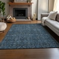 thumbnail image 6 of Addison Rugs Mayfield Washable Transitional Bohemian Blue Rectangle Rug, 10' x 14', 6 of 6
