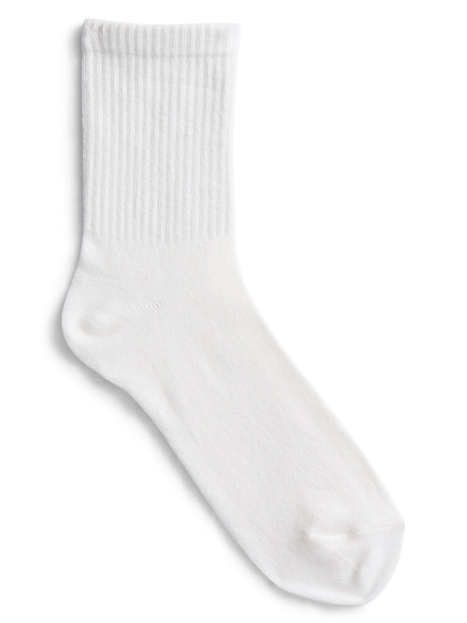 No Boundaries Women's Ribbed Mid Crew Socks, 6-Pack, Women's, Shoe Sizes 4-10