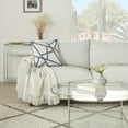 thumbnail image 3 of Mina Victory 18x18" Square Fabric Woven Braided Geometric Throw Pillow in Navy, 3 of 5