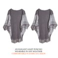 thumbnail image 5 of Chal cálido para mujer, poncho con frente abierto, chales con bloques de color, cárdigan de invierno, ponchos estampados para mujer, 5 of 5