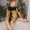 thumbnail image 4 of Fotbe Pumpkin Pie Gnome Pijama Estampada de 2 Piezas para Niños – Ropa de Dormir de Manga Corta Cómoda para Niños y Niñas, Camiseta y Shorts de Algodón-XX-Large, 4 of 6
