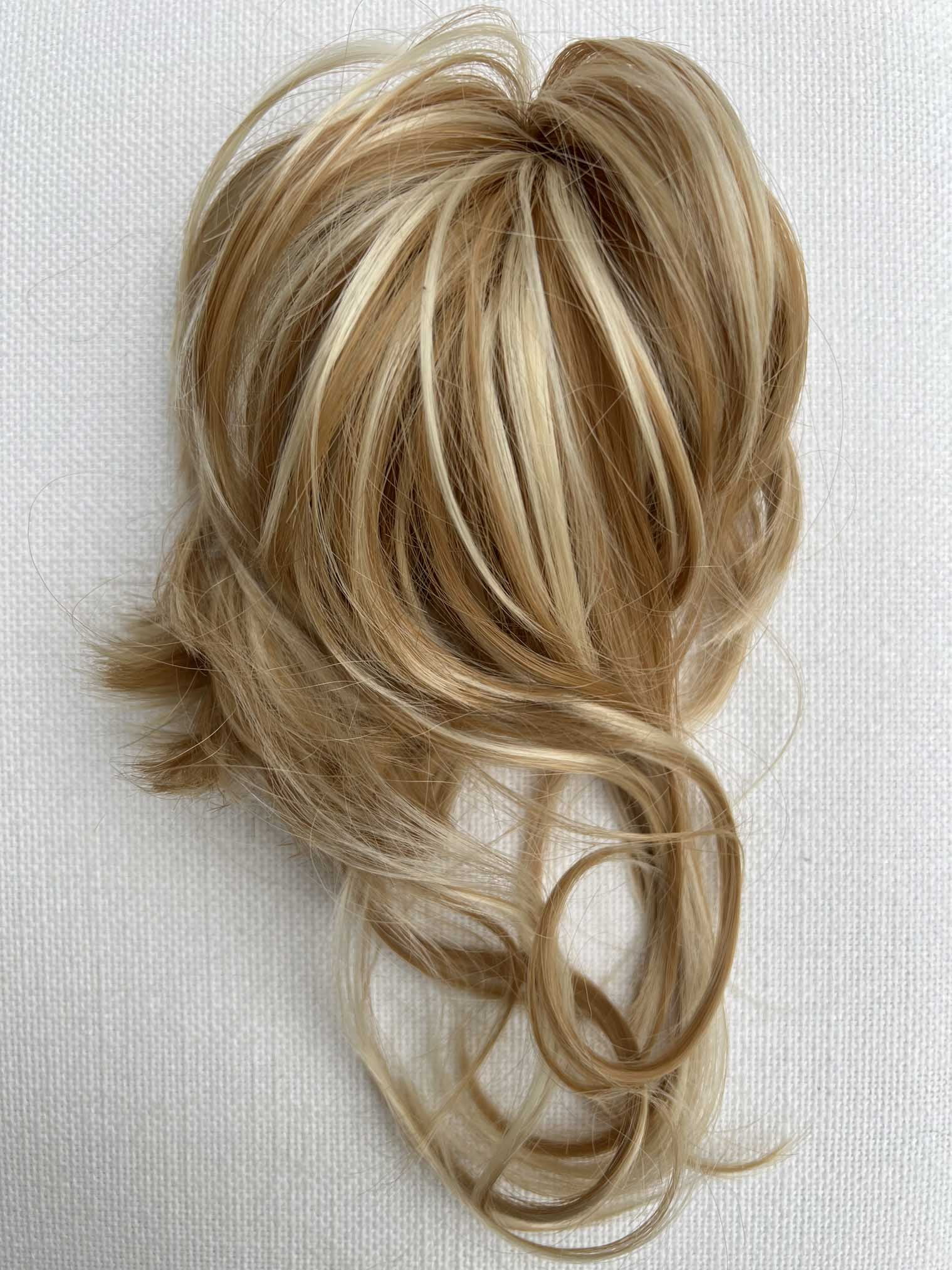 Apexhairs Messy Bun Hairpiece Chignon Curly Hair Bun Scrunchie Updo with Bangs Real Hair Bun