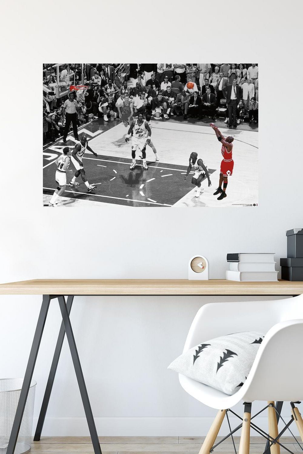 Michael Jordan - The Shot Horizontal Wall Poster