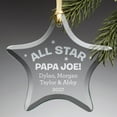 thumbnail image 2 of Personalized All Star Glass Star Christmas Ornament, 2 of 2