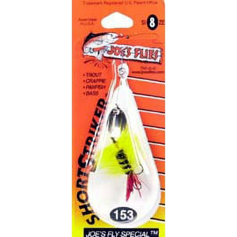 Joe's Flies Inline Spinner, Size 8, Yellow Red 