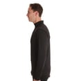 thumbnail image 2 of At The Buzzer Mens Thermal Long Sleeve Mock Neck Top 55941-BLK-S (Black, Small), 2 of 3