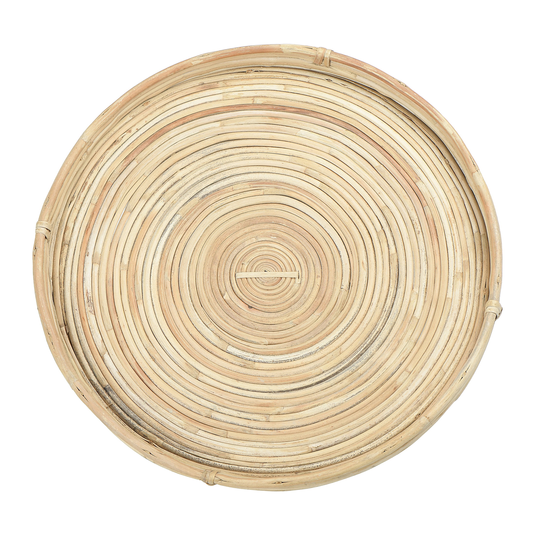Bloomingville Natural Hand-Woven Cane Trays, Set of 3