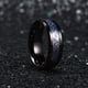 thumbnail image 3 of King Will Dragon Anillo De Carburo De Tungsteno Negro De 0.315 In Para Hombre, Alianza De Boda De Dragón Celta De Fibra De Carbono Azul 10, 3 of 5