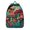 Botanical Mushro, variant on Mandala Pattern School Backpack for Women, Sacred Tribal Ethnic Style Boho Daypack with Cultural Meditation Design