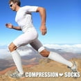 thumbnail image 6 of 3 Pairs Medical Sport Compression Socks - 15-20mmhg Graduated Knee-High Support for Men & Women, Ideal for Soccer, Running, and Nurses, 6 of 7