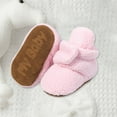 thumbnail image 4 of purcolt Unisex Baby Fleece Booties, Newborn Infant Warm Cozy Slippers, Stay On Sock Shoes, Soft Non-Slip Adjustable Boots for Boys and Girls, Unisex Baby Gifts, 4 of 4