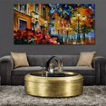 thumbnail image 3 of 1pc, Canvas Painting, Walking Down The Street Oil Painting Wall Art Decor, Living Room Wall Decor, Bedroom Wall Decor, Canvas Wall Art Decor, Home Decor, Room Decor, Indoor Decor, Wall Decor, Holiday, 3 of 4