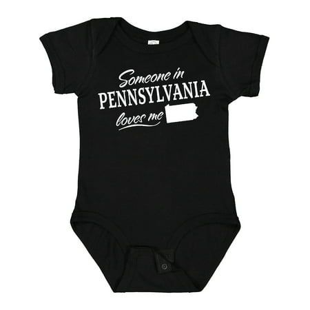 

Inktastic Someone in Pennsylvania Loves Me Gift Baby Boy or Baby Girl Bodysuit