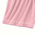 thumbnail image 6 of Women Pajama Pants Dqueduo Women's Solid Color High Waisted Plus Size Loungewear Shorts With Pockets Elastic Drawstring Waistband Sleepwear Pink XXXXXL, 6 of 6