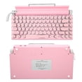 thumbnail image 1 of Mechanical Keyboard with Knob Control, Round Keycaps, Blue Switch - Triple Modes, Widely Compatible, Multifunctional, Ergonomic, 1 of 7