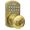 Polish Brass, variant on Keyless Entry Door Knob Lock Polish Brass with Electronic Digital Keypad and 2 Keys