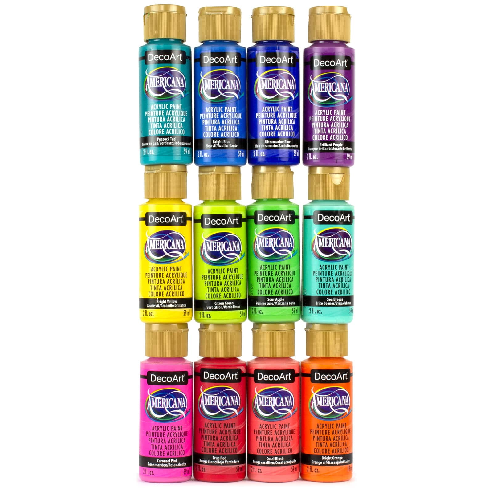 Americana Bright Acrylic Paint Set
