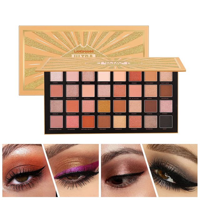 Nude Eyeshadow Palette Matte Ultra Pigmented Makeup Eye Shadow Powder Kit 32 Colors
