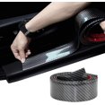 thumbnail image 1 of Adhesivo para umbral de puerta de coche, adhesivo universal de protección para coche de fibra de carbono de 3 m, con abrasión, resistencia a los ara?azos y fuerte adherencia, 5 cm, 3 m, negro Banban LingWen 8390615553735, 1 of 1