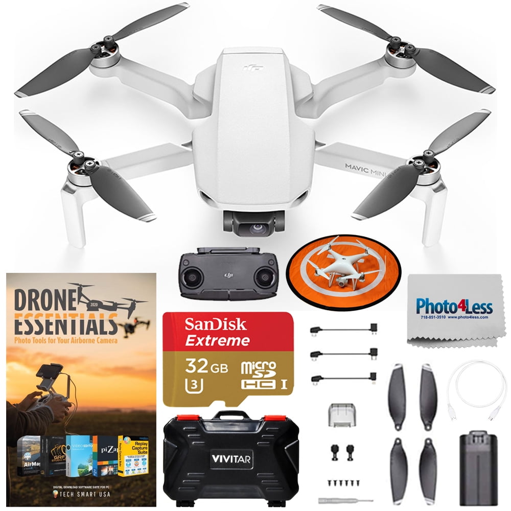DJI Mavic Mini S Drone Quadcopter Landing Pad Software 32GB SD Card Bundle