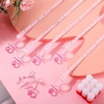 thumbnail image 4 of 36 piezas de chupete de baby shower para niñas, chupetes de acrílico para bebés, s de fiesta, chupetes de plástico para baby shower, juego de lindos chupetes para deción de mesa de fiesta (rosa), 4 of 5