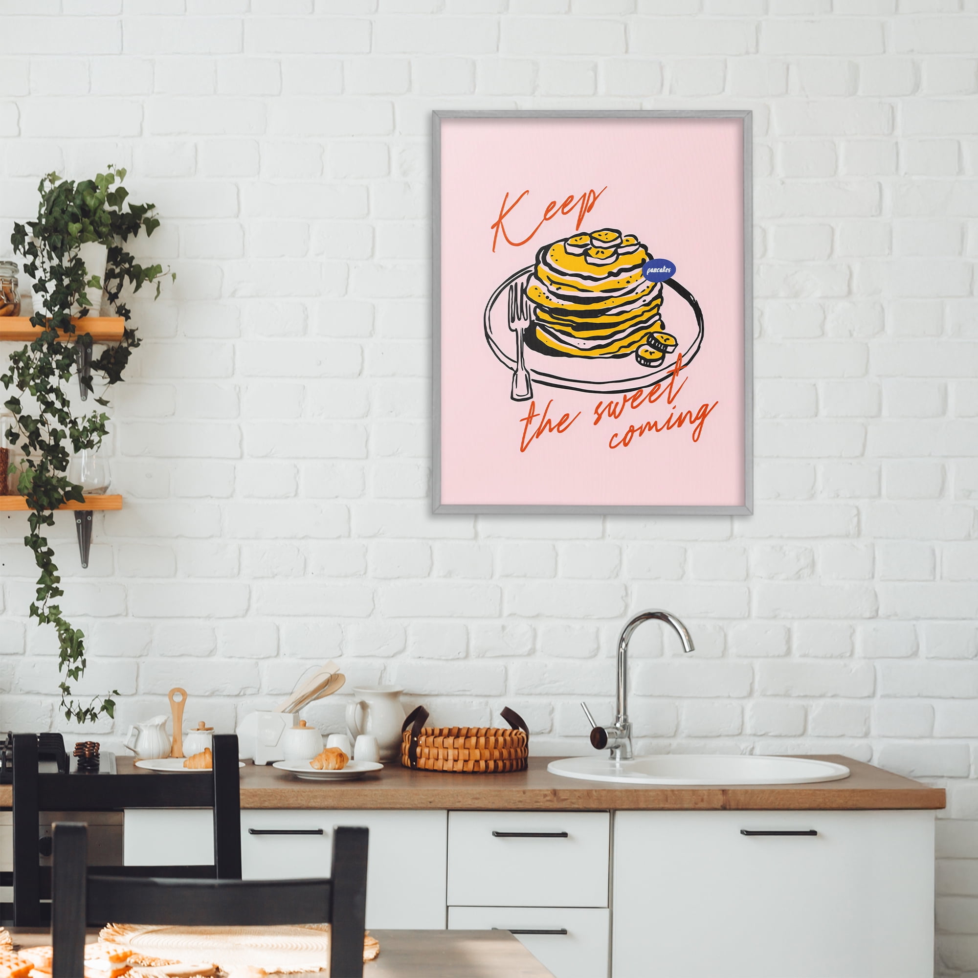 Stupell Industries Keep The Sweet Coming Gray Framed Giclee Art, design by The Prints Vibe
