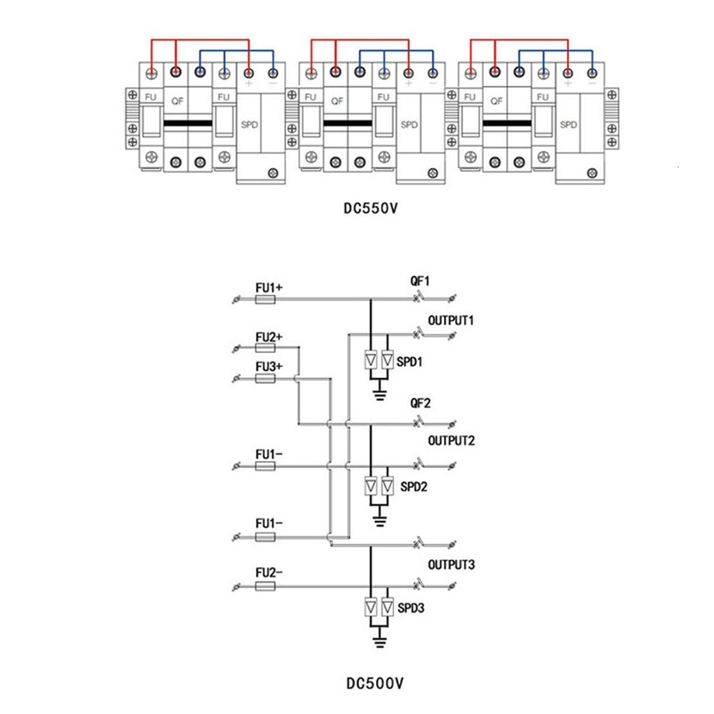 Giaone Power Plastic Junction Wire Box Solar photovoltaic Combiner Box Enduring