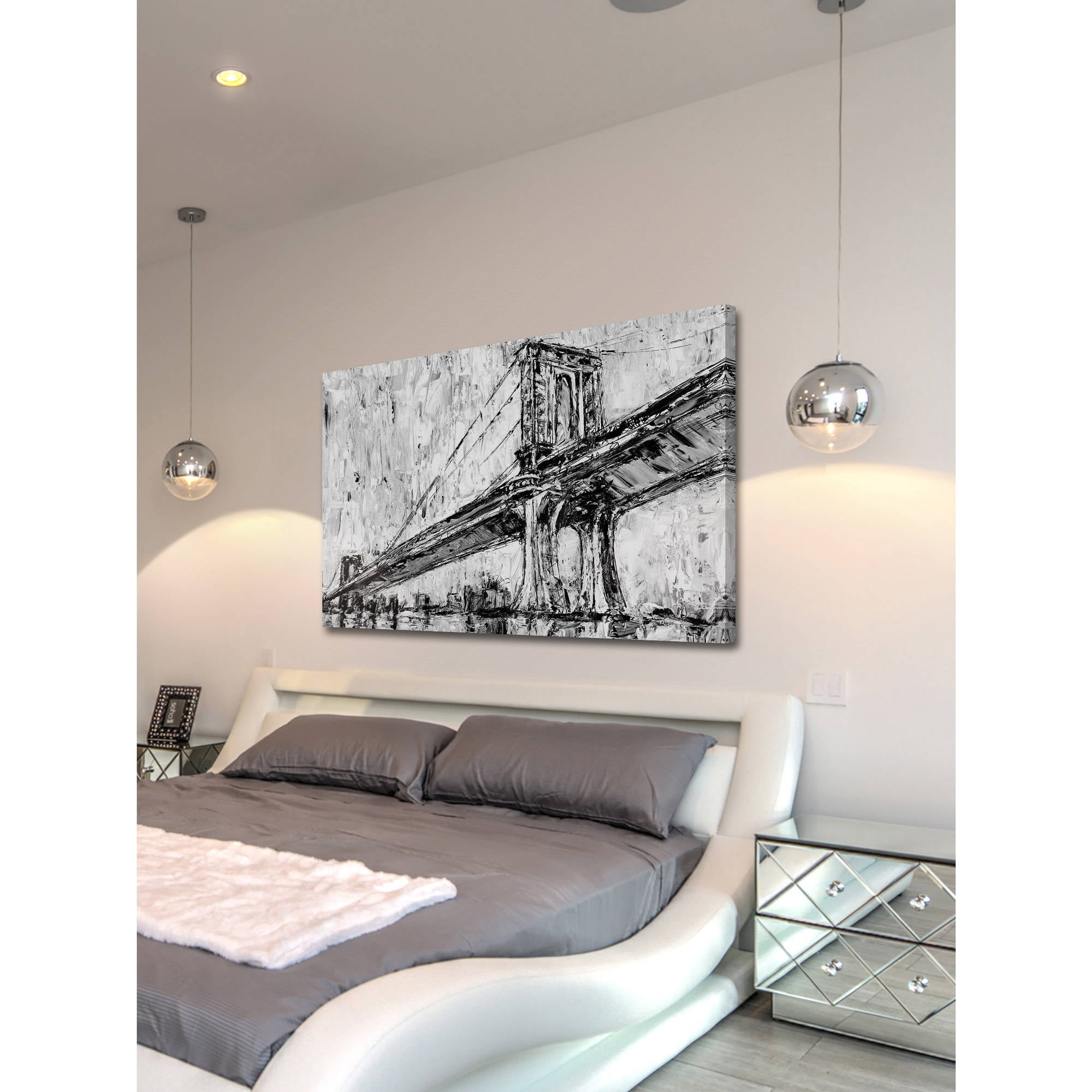 Marmont Hill "Suspension Bridge I" Painting Print on Wrapped Canvas