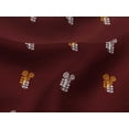 thumbnail image 4 of oneOone Viscose Jersey Maroon Fabric Leaves Block Dress Material Fabric Print Fabric By The Yard 60 Inch Wide, 4 of 5