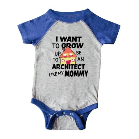 

Inktastic I Want To Grow up To Be An Architect Like My Mommy Gift Baby Boy or Baby Girl Bodysuit