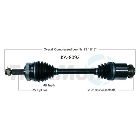 CV Axle Shaft Fits select: 2007-2008 KIA RONDO