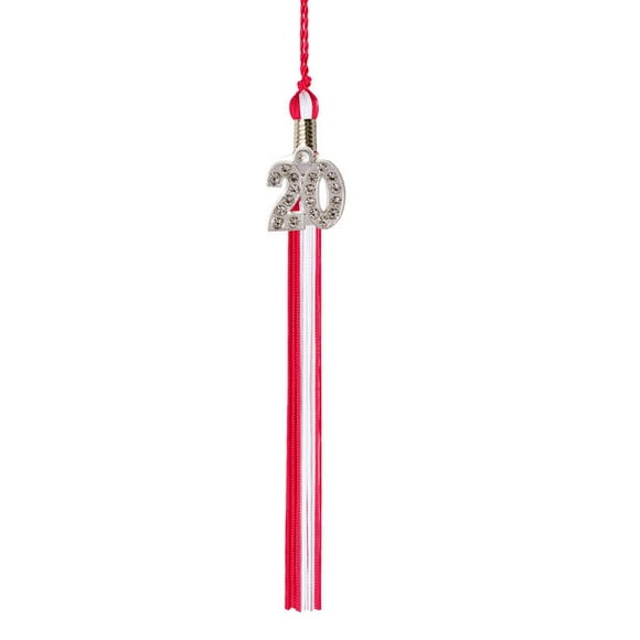 Class Act Graduation Graduation Pampille - Bling Charm - 2 Couleurs, 2020, Rouge / Blanc