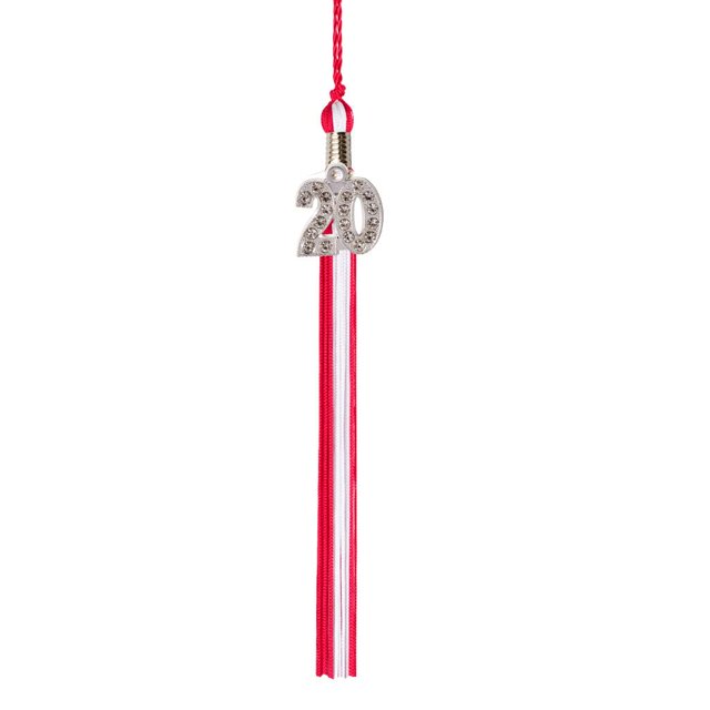 Class Act Graduation Graduation Pampille - Bling Charm - 2 Couleurs, 2020, Rouge / Blanc