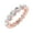 Rose Gold, variant on Havana - Floating Diamond Eternity Band