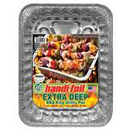 Handi-Foil Super King Aluminum Extra Deep BBQ Utility Pan, 1 Count Per Pack