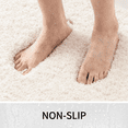 thumbnail image 3 of Wozola Off-White Bathroom Rugs Mat, Soft Absorbent Microfiber Bath Rugs, Non Slip, Machine Washable Bath Mats for Bathroom Floor, Tub and Shower, Home Decor Accessories, 16" × 24", 3 of 7